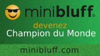 Johanna joue au Minibluff